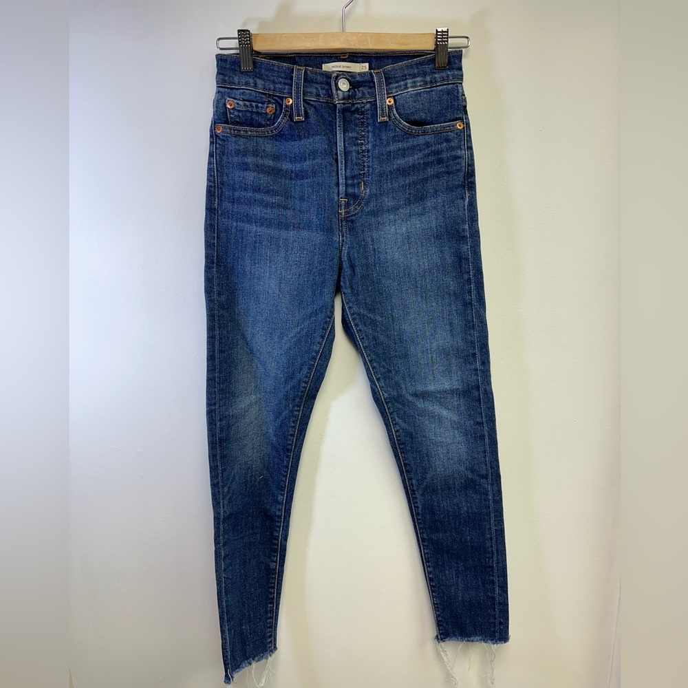 LEVI'S Wedgie Skinny Women's Jeans Dark Blue Wash Size 25